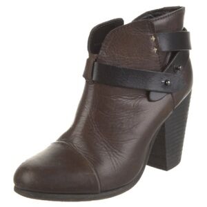 Rag & Bone Harrow Boot Brown/Black Leather Size 6.5